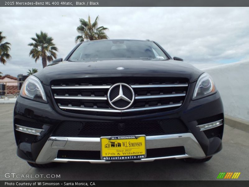 Black / Black 2015 Mercedes-Benz ML 400 4Matic
