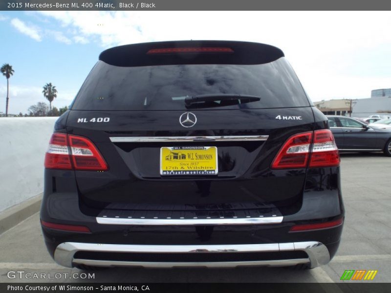 Black / Black 2015 Mercedes-Benz ML 400 4Matic