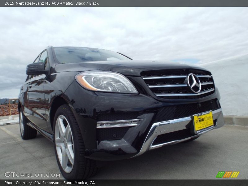 Black / Black 2015 Mercedes-Benz ML 400 4Matic