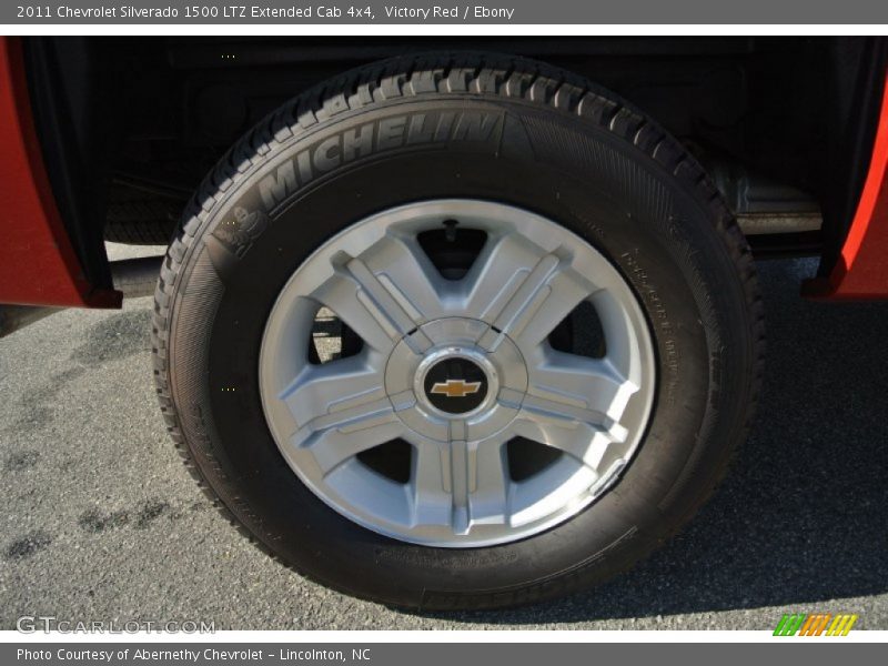 Victory Red / Ebony 2011 Chevrolet Silverado 1500 LTZ Extended Cab 4x4