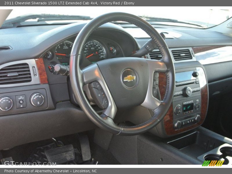Victory Red / Ebony 2011 Chevrolet Silverado 1500 LTZ Extended Cab 4x4