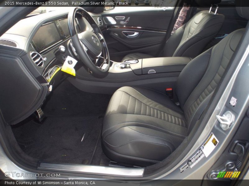 Palladium Silver Metallic / Black 2015 Mercedes-Benz S 550 Sedan