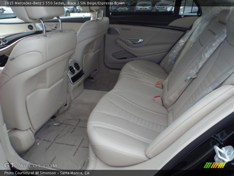 Black / Silk Beige/Espresso Brown 2015 Mercedes-Benz S 550 Sedan