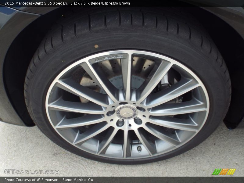 Black / Silk Beige/Espresso Brown 2015 Mercedes-Benz S 550 Sedan