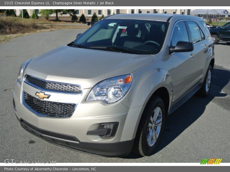 Champagne Silver Metallic / Jet Black 2015 Chevrolet Equinox LS