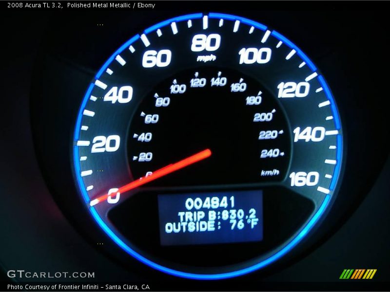 Polished Metal Metallic / Ebony 2008 Acura TL 3.2