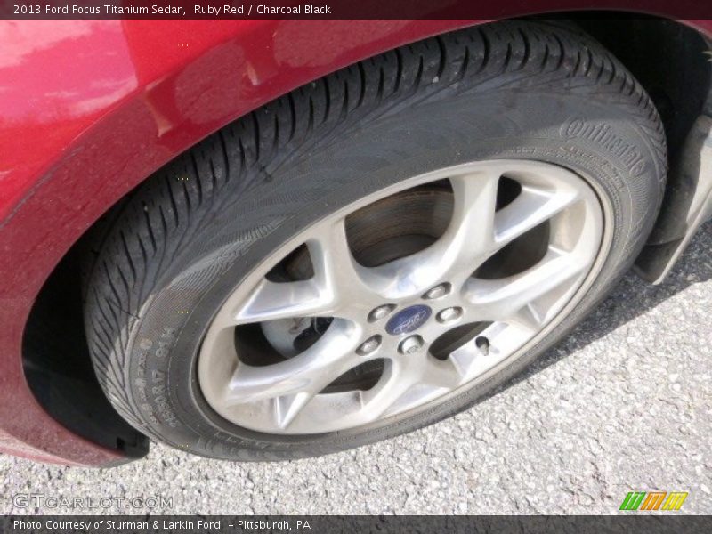 Ruby Red / Charcoal Black 2013 Ford Focus Titanium Sedan