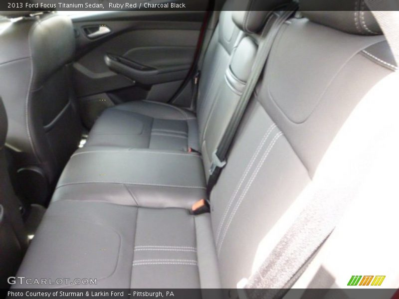 Ruby Red / Charcoal Black 2013 Ford Focus Titanium Sedan