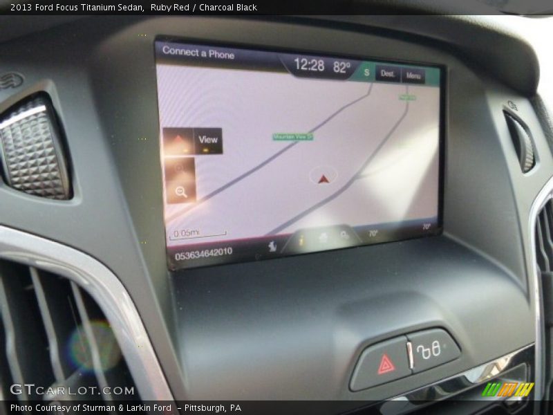 Ruby Red / Charcoal Black 2013 Ford Focus Titanium Sedan