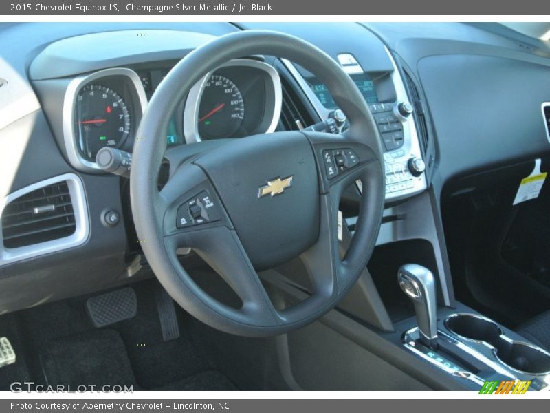 Champagne Silver Metallic / Jet Black 2015 Chevrolet Equinox LS