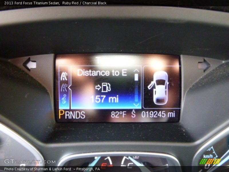 Ruby Red / Charcoal Black 2013 Ford Focus Titanium Sedan