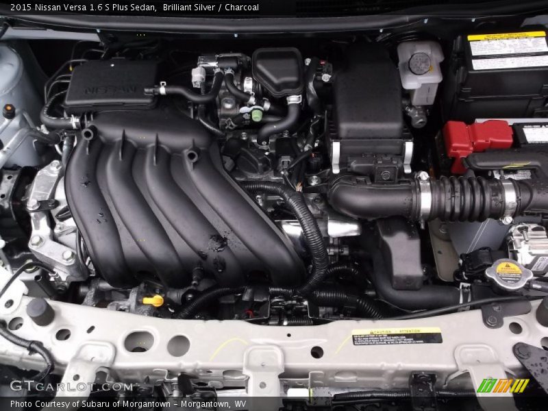Brilliant Silver / Charcoal 2015 Nissan Versa 1.6 S Plus Sedan