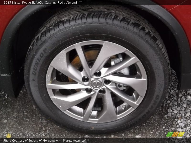 Cayenne Red / Almond 2015 Nissan Rogue SL AWD