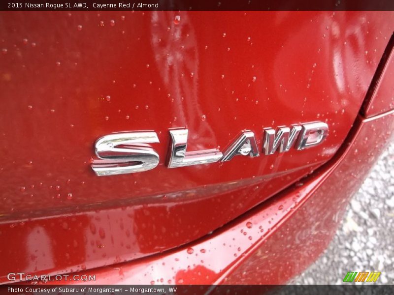 Cayenne Red / Almond 2015 Nissan Rogue SL AWD