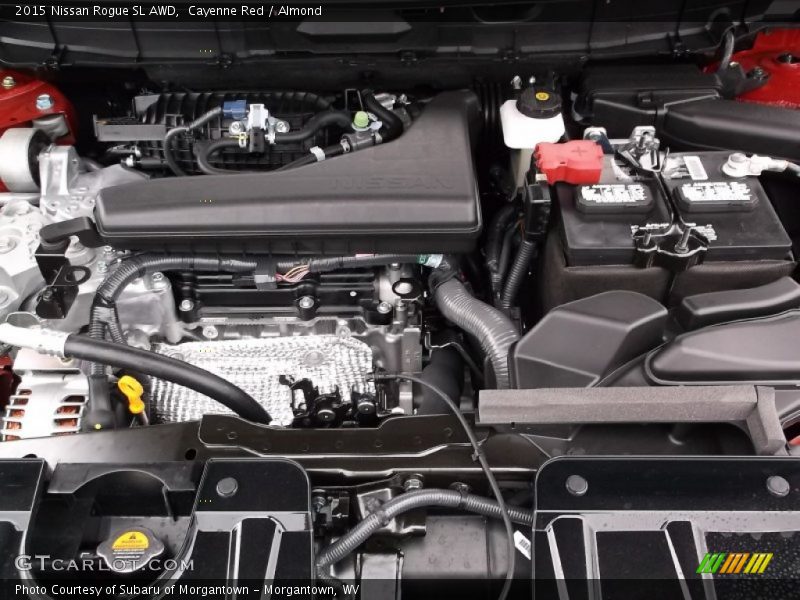 Cayenne Red / Almond 2015 Nissan Rogue SL AWD