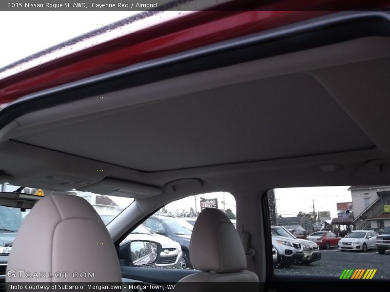 Cayenne Red / Almond 2015 Nissan Rogue SL AWD