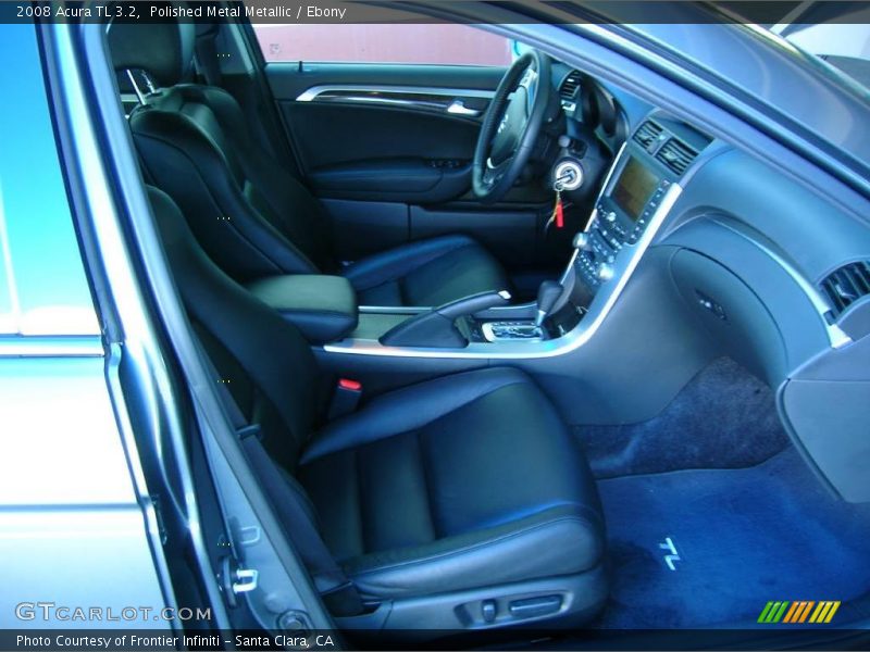 Polished Metal Metallic / Ebony 2008 Acura TL 3.2