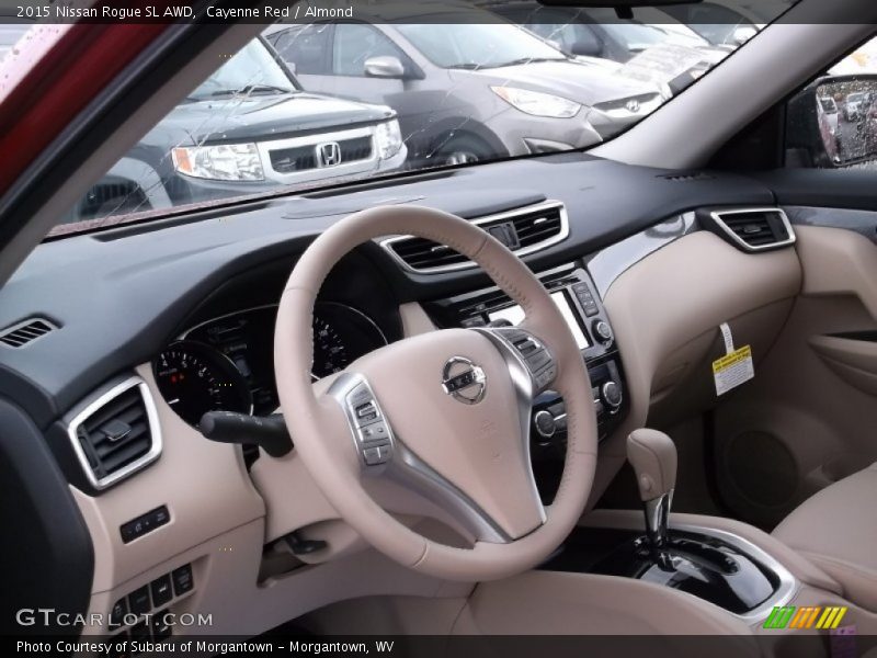 Cayenne Red / Almond 2015 Nissan Rogue SL AWD