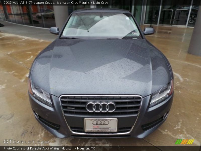 Monsoon Gray Metallic / Light Gray 2012 Audi A5 2.0T quattro Coupe