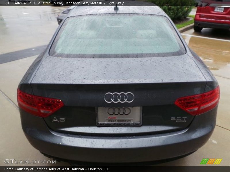 Monsoon Gray Metallic / Light Gray 2012 Audi A5 2.0T quattro Coupe