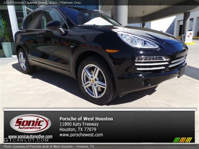 Black / Platinum Grey 2014 Porsche Cayenne Diesel