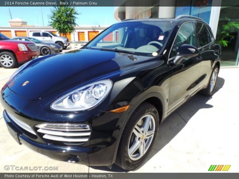 Black / Platinum Grey 2014 Porsche Cayenne Diesel