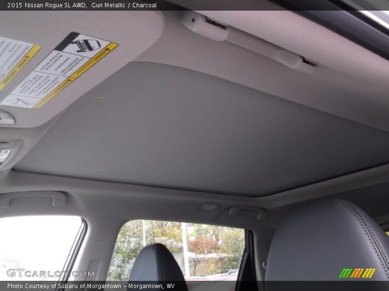 Gun Metallic / Charcoal 2015 Nissan Rogue SL AWD