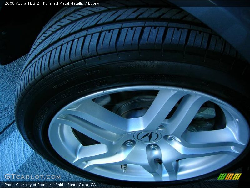 Polished Metal Metallic / Ebony 2008 Acura TL 3.2