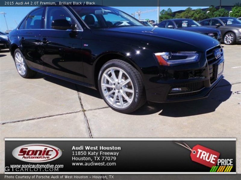 Brilliant Black / Black 2015 Audi A4 2.0T Premium