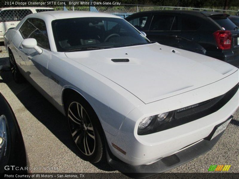 Bright White / Dark Slate Gray 2014 Dodge Challenger SRT8 Core