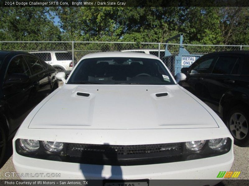 Bright White / Dark Slate Gray 2014 Dodge Challenger SRT8 Core