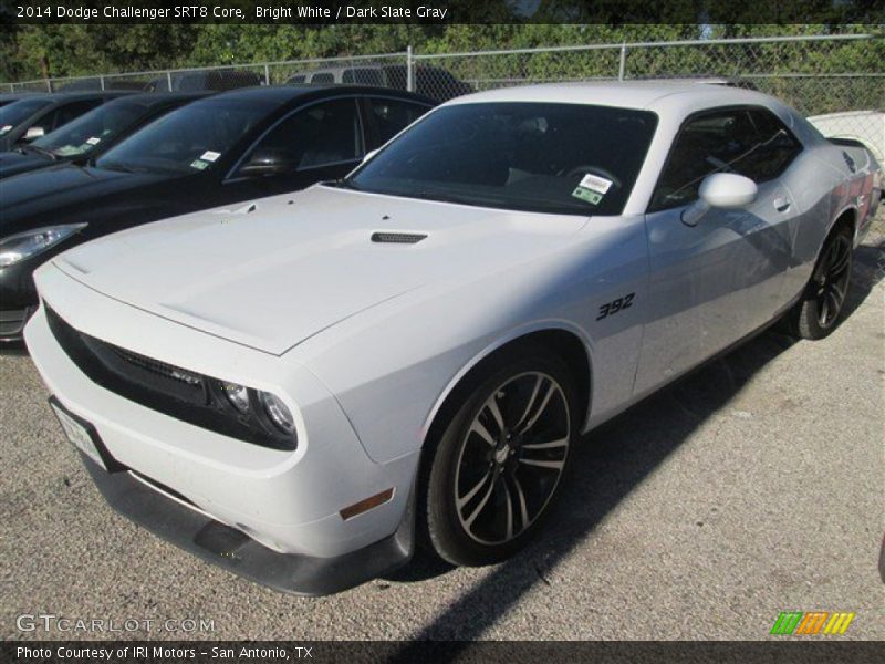 Bright White / Dark Slate Gray 2014 Dodge Challenger SRT8 Core
