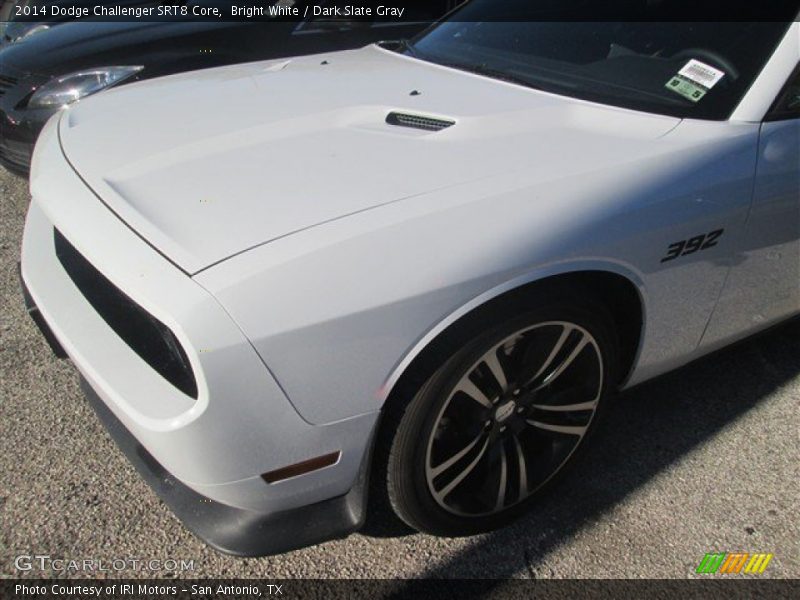 Bright White / Dark Slate Gray 2014 Dodge Challenger SRT8 Core