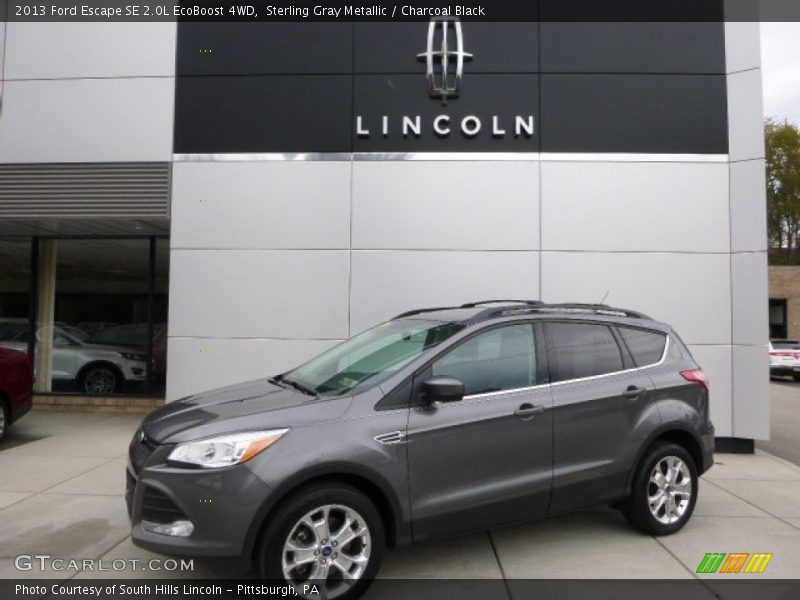 Sterling Gray Metallic / Charcoal Black 2013 Ford Escape SE 2.0L EcoBoost 4WD