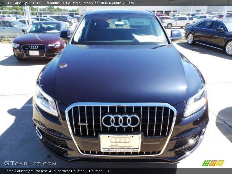 Moonlight Blue Metallic / Black 2015 Audi Q5 3.0 TFSI Premium Plus quattro