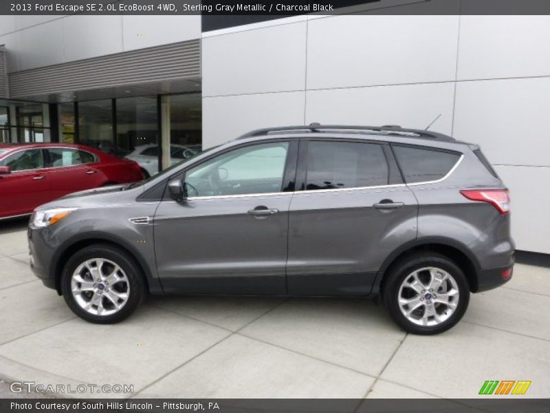 Sterling Gray Metallic / Charcoal Black 2013 Ford Escape SE 2.0L EcoBoost 4WD