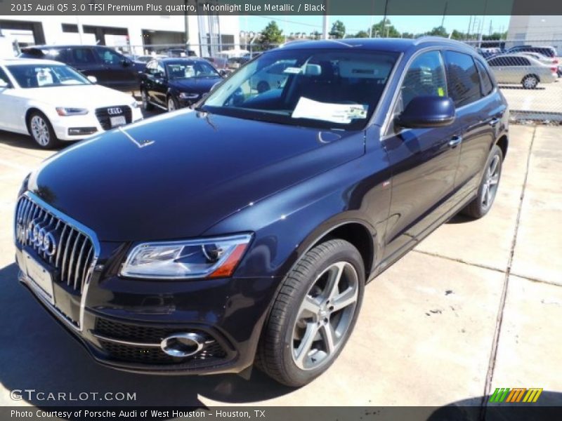 Moonlight Blue Metallic / Black 2015 Audi Q5 3.0 TFSI Premium Plus quattro