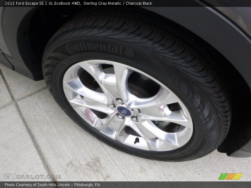 Sterling Gray Metallic / Charcoal Black 2013 Ford Escape SE 2.0L EcoBoost 4WD