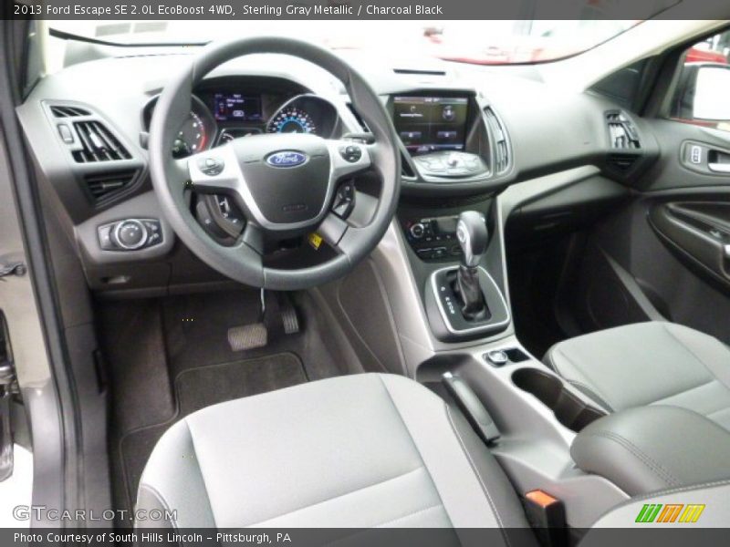 Sterling Gray Metallic / Charcoal Black 2013 Ford Escape SE 2.0L EcoBoost 4WD