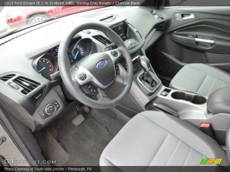 Sterling Gray Metallic / Charcoal Black 2013 Ford Escape SE 2.0L EcoBoost 4WD