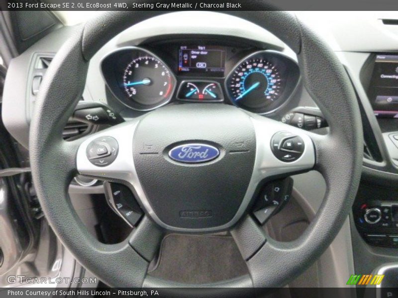 Sterling Gray Metallic / Charcoal Black 2013 Ford Escape SE 2.0L EcoBoost 4WD