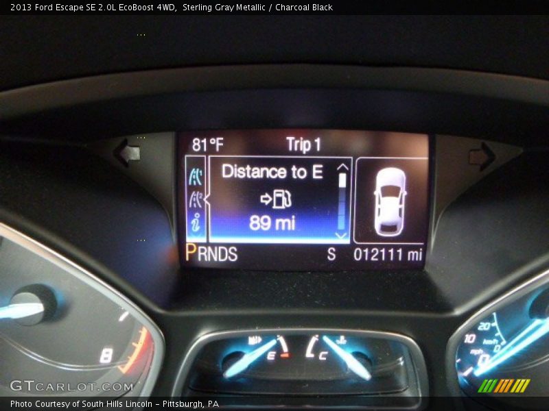 Sterling Gray Metallic / Charcoal Black 2013 Ford Escape SE 2.0L EcoBoost 4WD