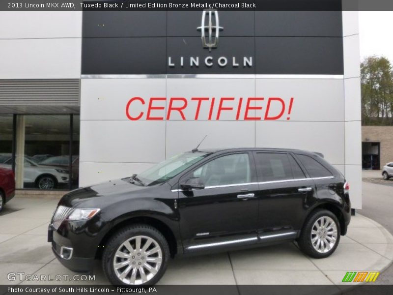 Tuxedo Black / Limited Edition Bronze Metallic/Charcoal Black 2013 Lincoln MKX AWD