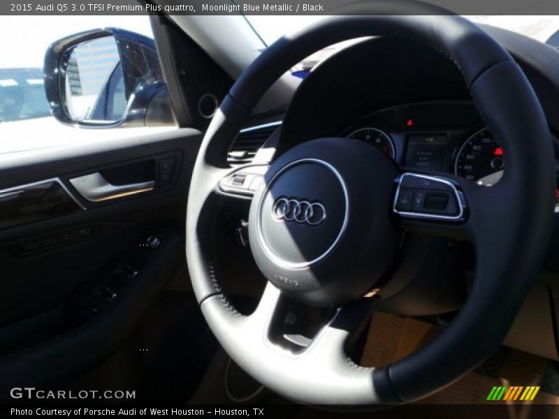 Moonlight Blue Metallic / Black 2015 Audi Q5 3.0 TFSI Premium Plus quattro