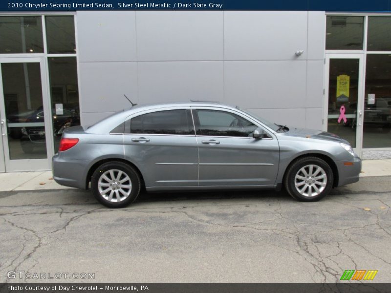 Silver Steel Metallic / Dark Slate Gray 2010 Chrysler Sebring Limited Sedan