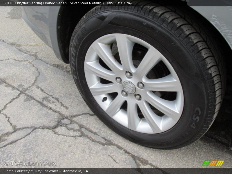 Silver Steel Metallic / Dark Slate Gray 2010 Chrysler Sebring Limited Sedan