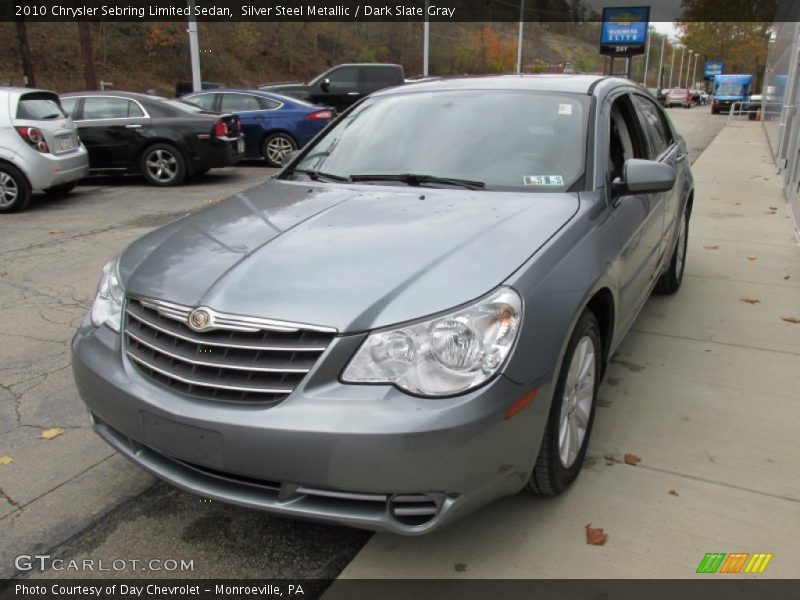 Silver Steel Metallic / Dark Slate Gray 2010 Chrysler Sebring Limited Sedan