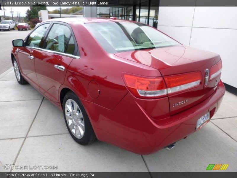 Red Candy Metallic / Light Camel 2012 Lincoln MKZ Hybrid