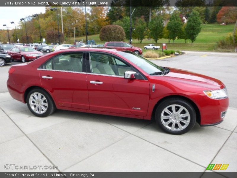 Red Candy Metallic / Light Camel 2012 Lincoln MKZ Hybrid