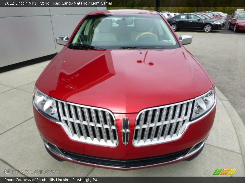 Red Candy Metallic / Light Camel 2012 Lincoln MKZ Hybrid